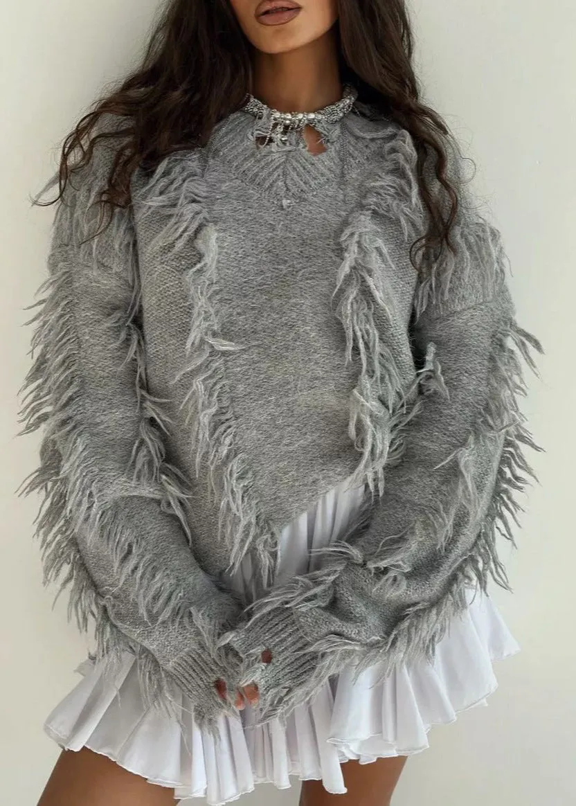 Fringe Knit Sweater