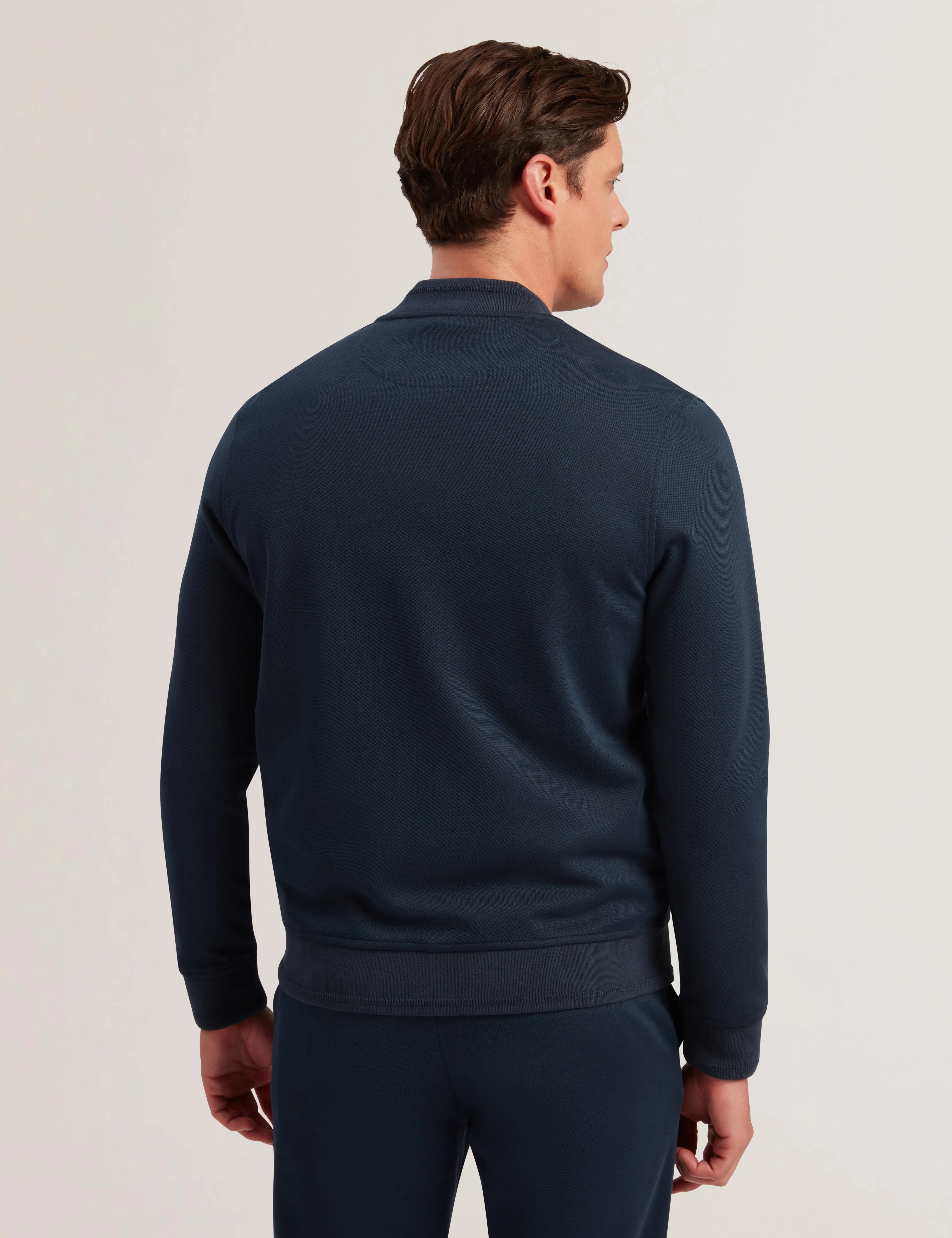 Frist Regular Zipped Bomber Jacket Navy