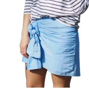 GANT RUGGER Women's The Shirt Skirt in Capri Blue 450875 Size XL NWT