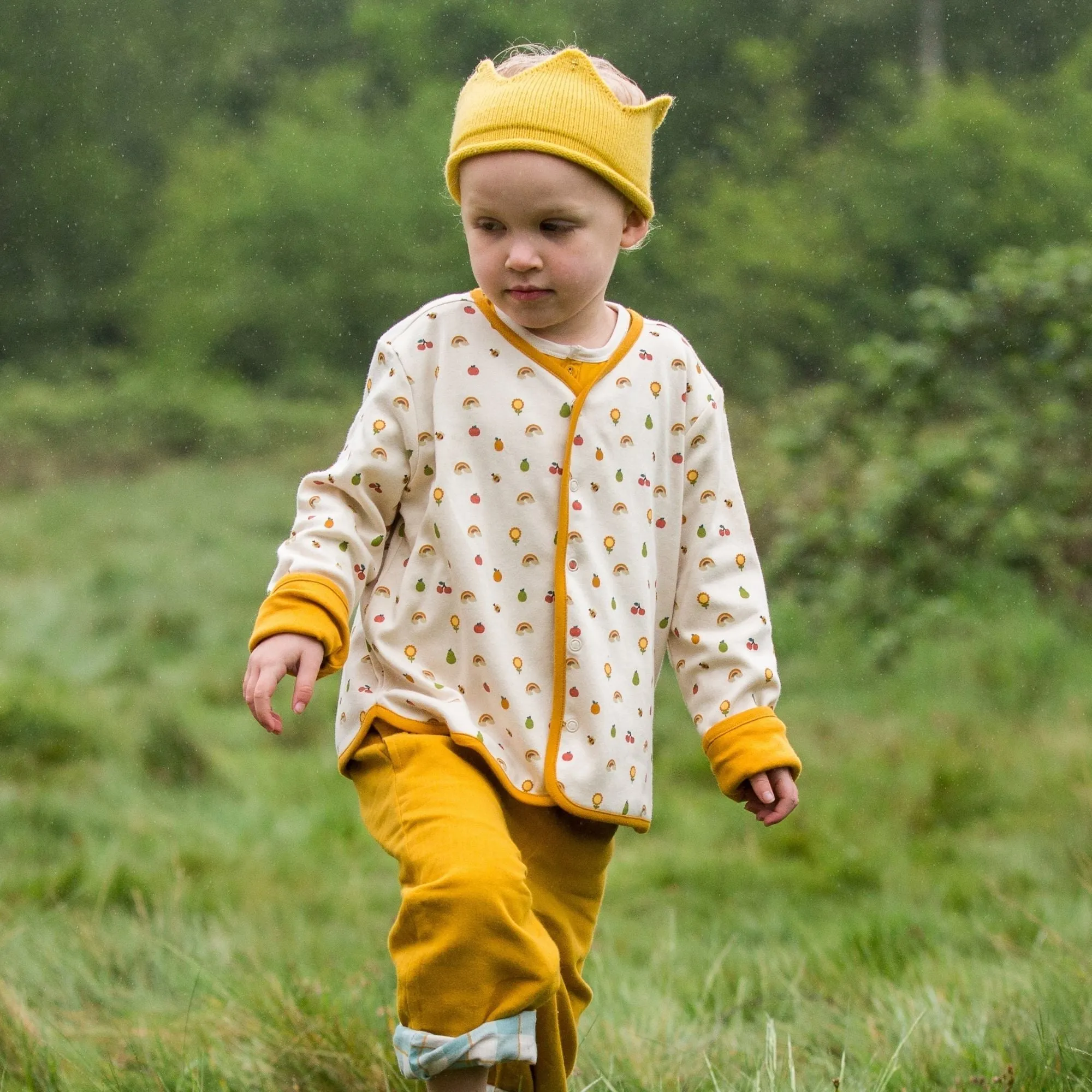 Garden Days Collarless Reversible Spring Jacket