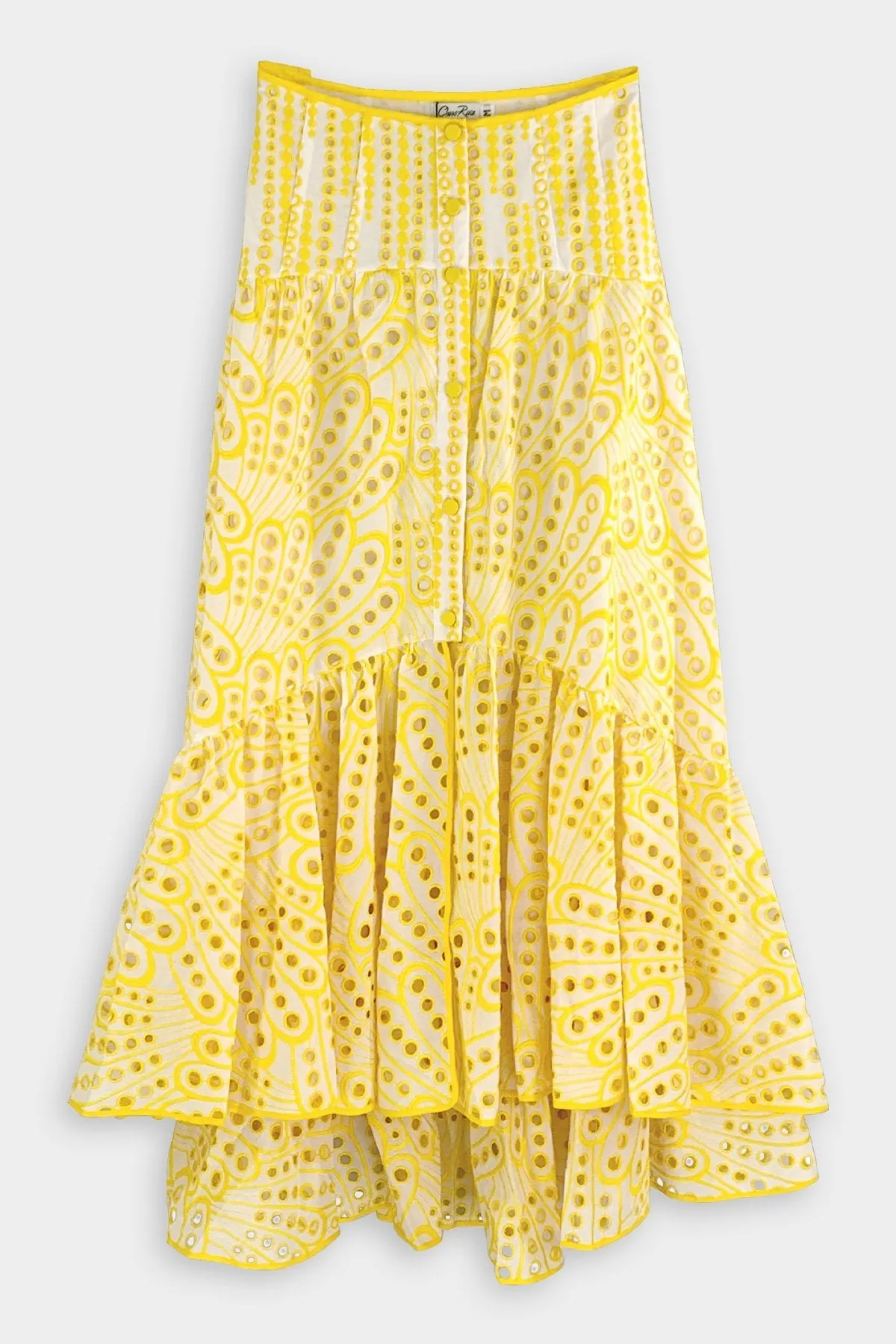 Gina Long Skirt in Solar Yellow