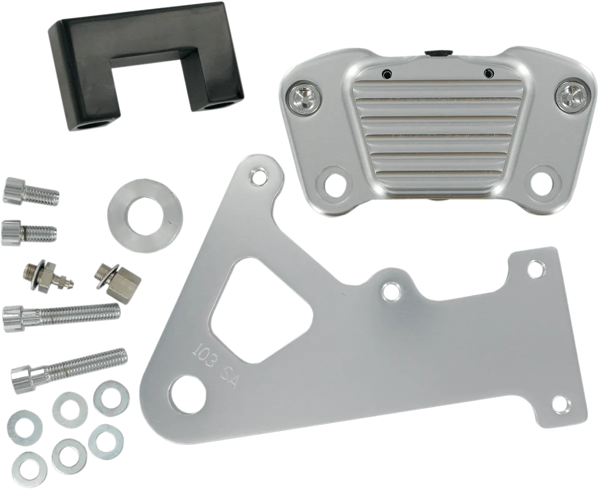 GMA Engineering GMA-103SA 2-Piston Custom Rear Brake A-Caliper Kit - Classic Clear Anodized