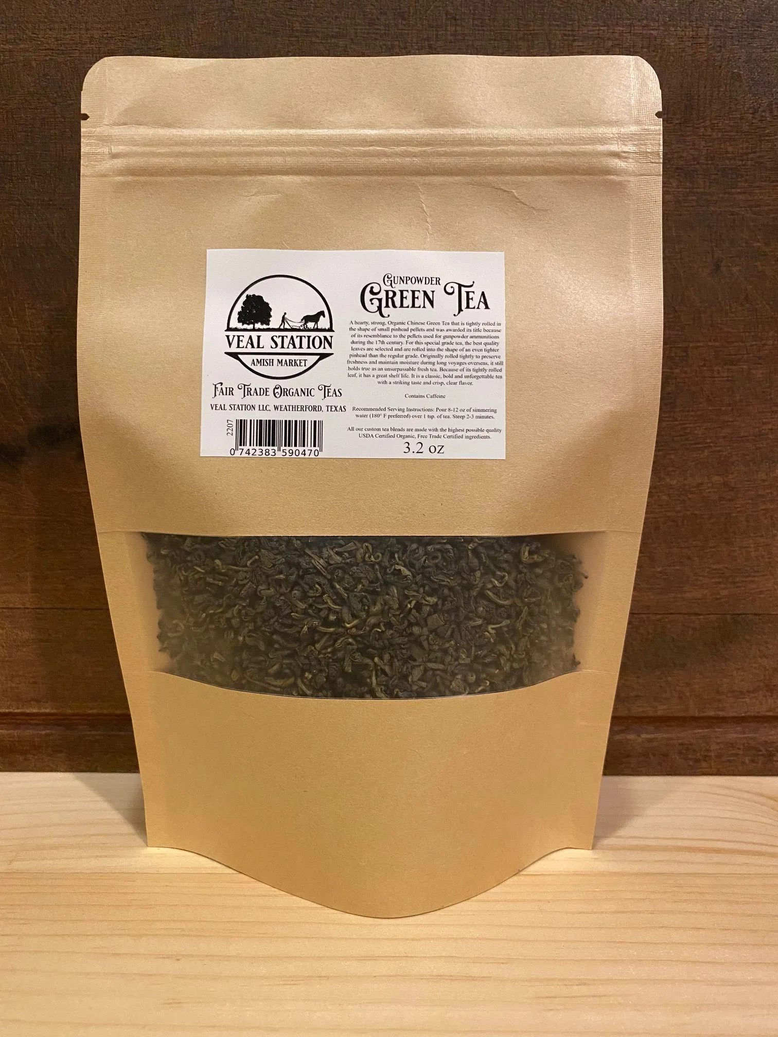 Gunpowder Green Tea | Amish Heart | Organic & Fair Trade