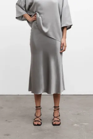 Hana Silk Satin Skirt
