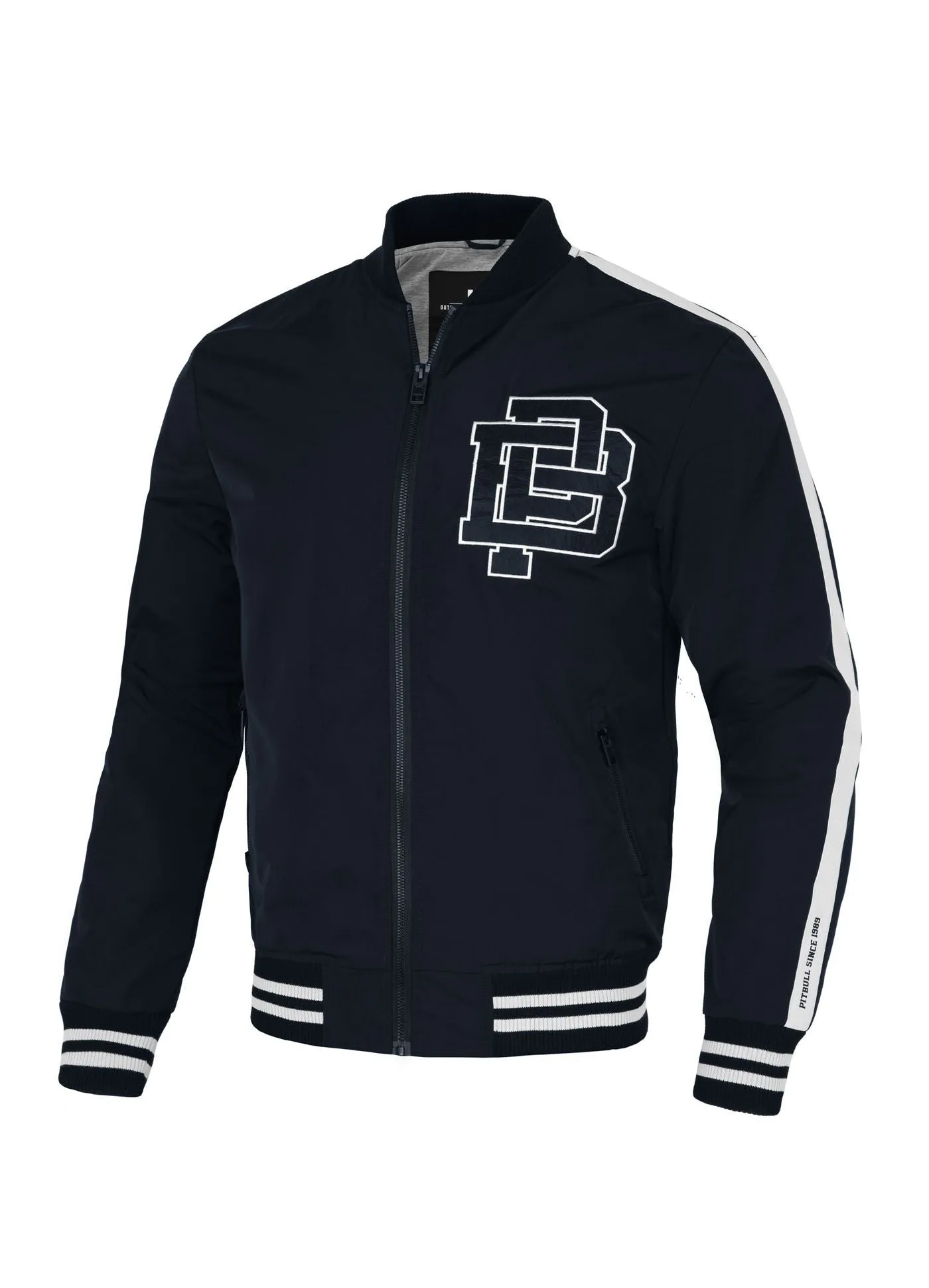 Harding Athletic Bomber Jacket - Navy