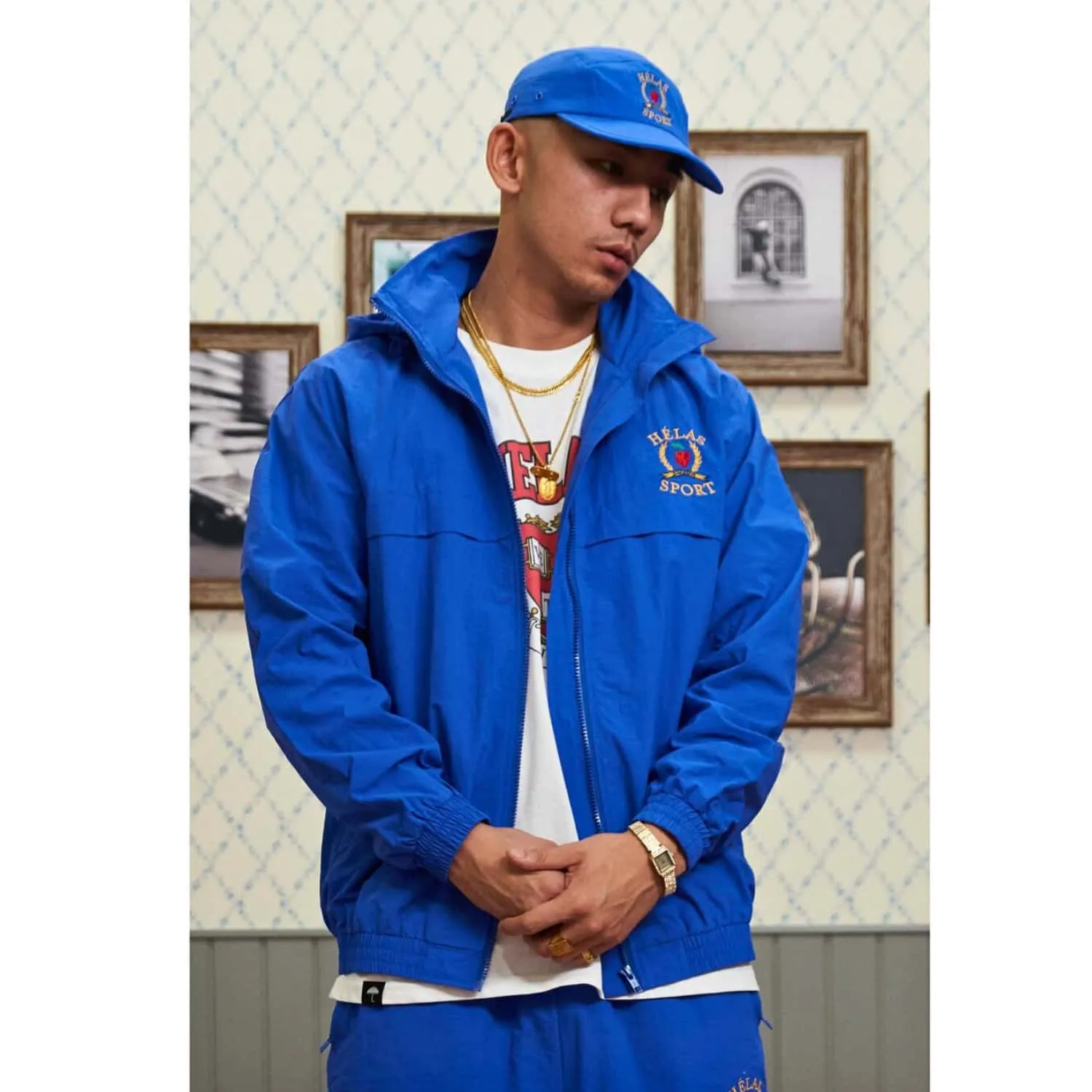Helas Sport Tracksuit Jacket - Blue