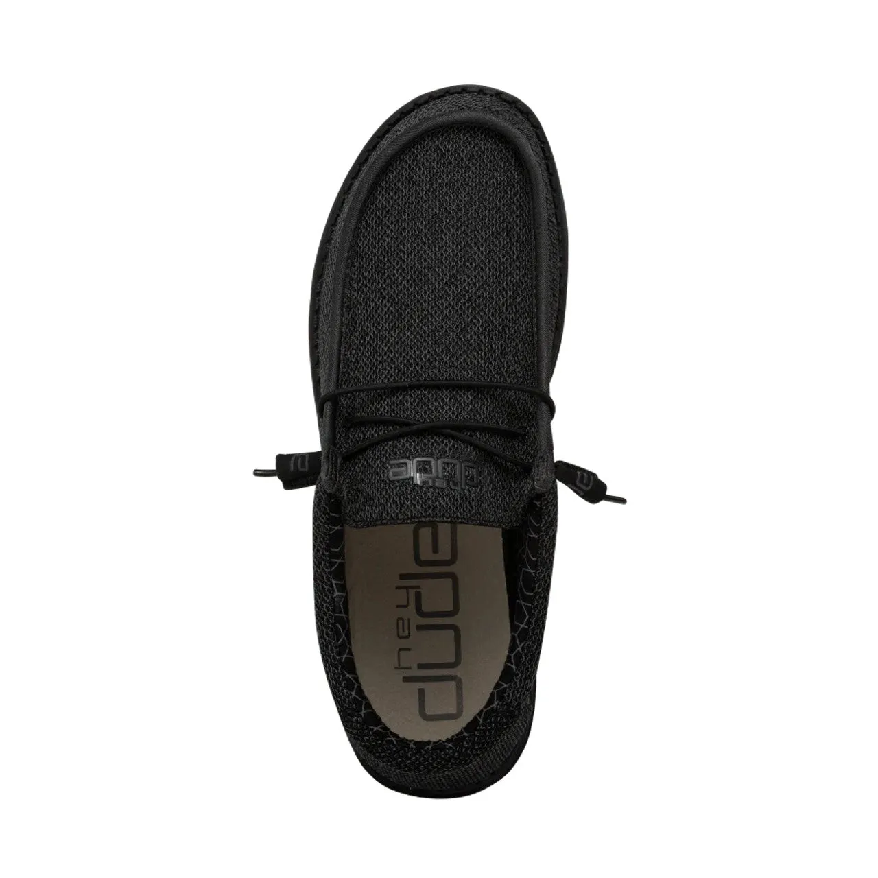 Hey Dude Men's Wally Sox Micro Total Black Shoe