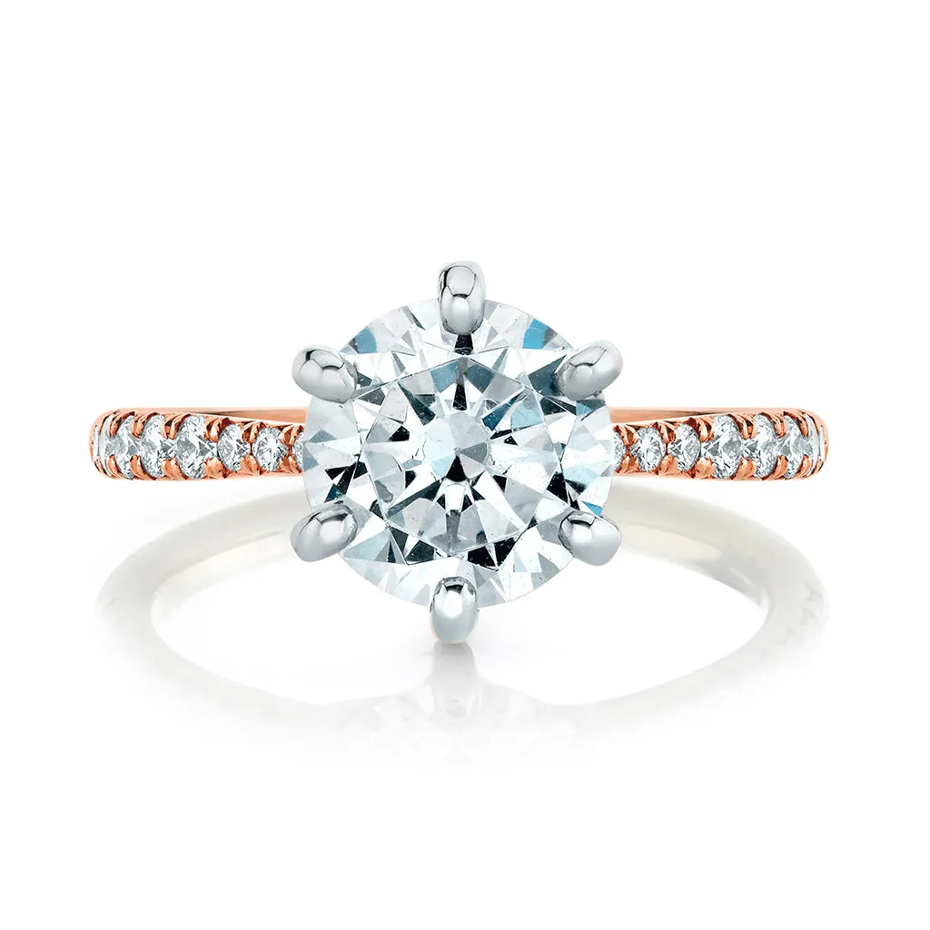 HS Original Six Prong Diamond Solitaire