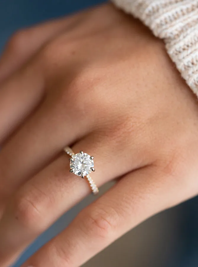 HS Original Six Prong Diamond Solitaire