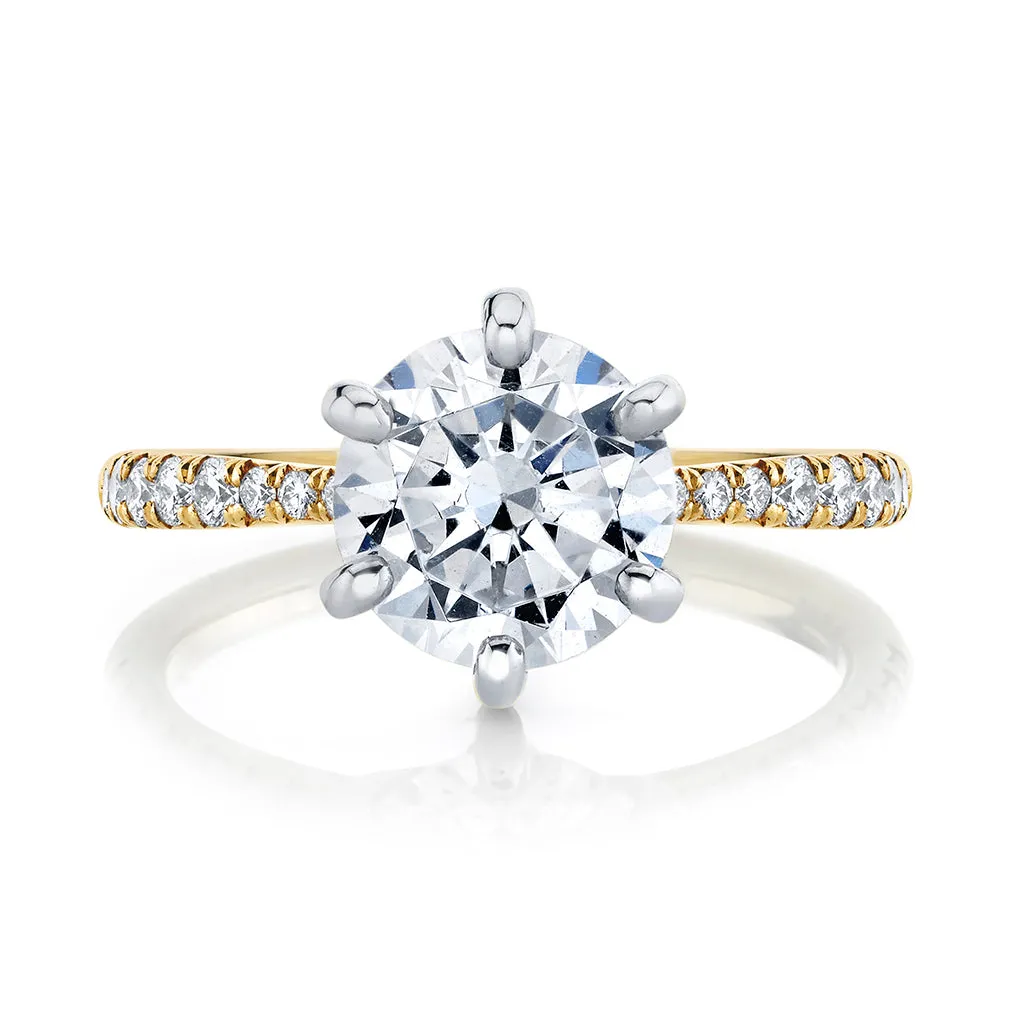 HS Original Six Prong Diamond Solitaire