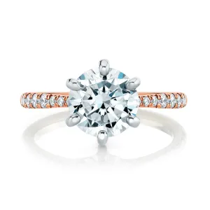 HS Original Six Prong Diamond Solitaire