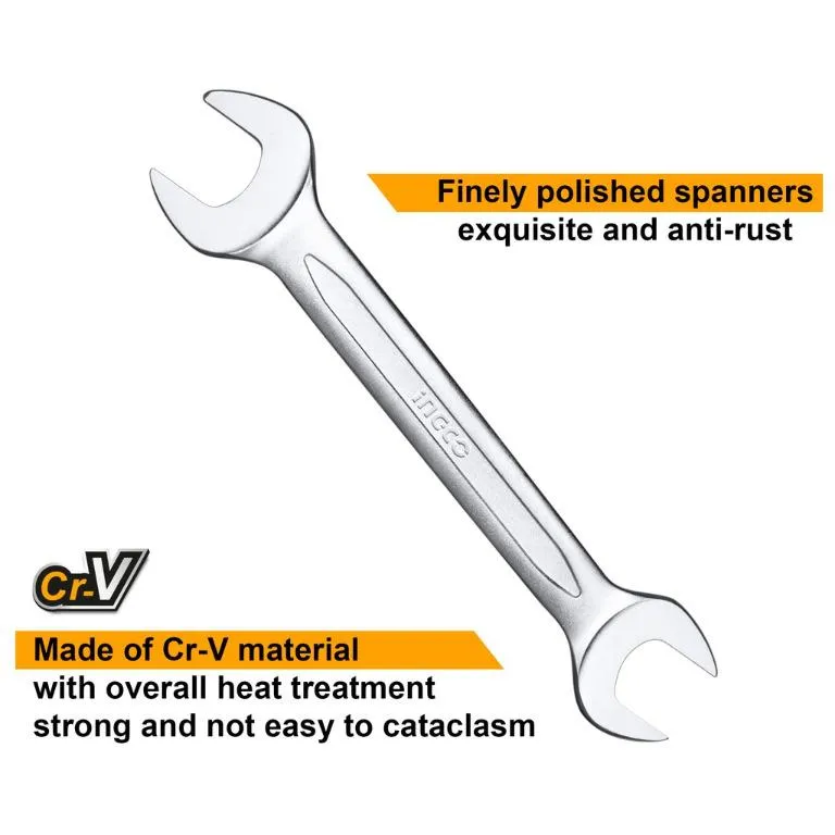 Ingco 8-Pieces Insulated Open End Spanner Set - HKSPA2088