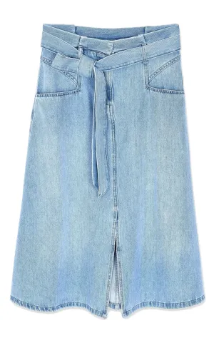 Inoa Midi Rok Blauw