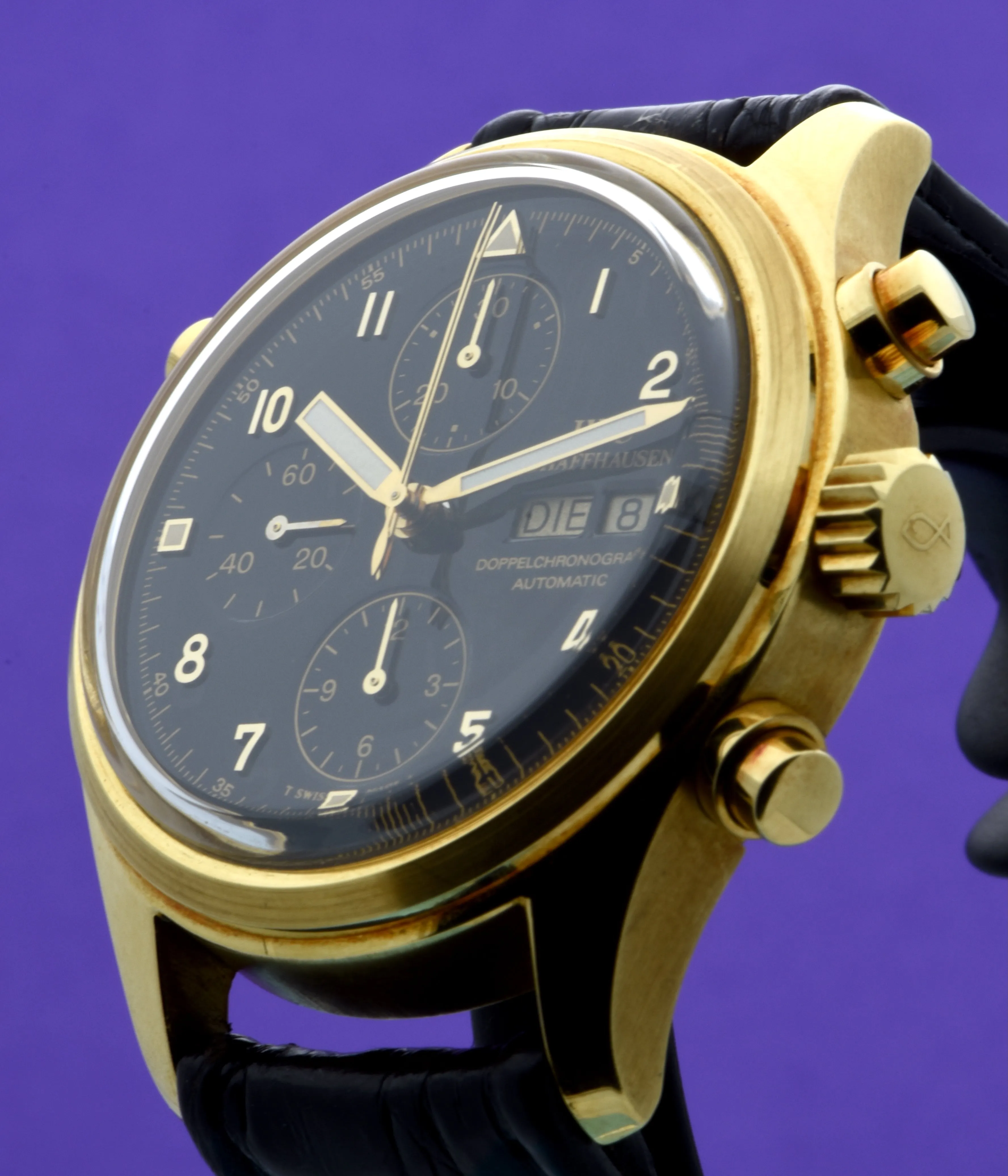 IWC, Doppelchronograph, Split, Ref. 3711 in Yellow Gold