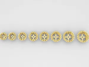 J1004 - 2.0 m Share Prong Round Earring Jacket