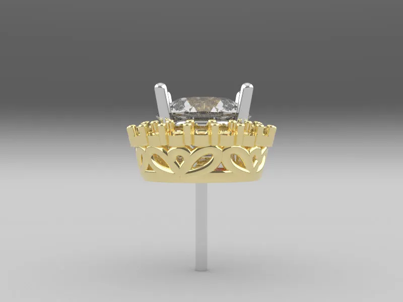 J1004 - 2.0 m Share Prong Round Earring Jacket