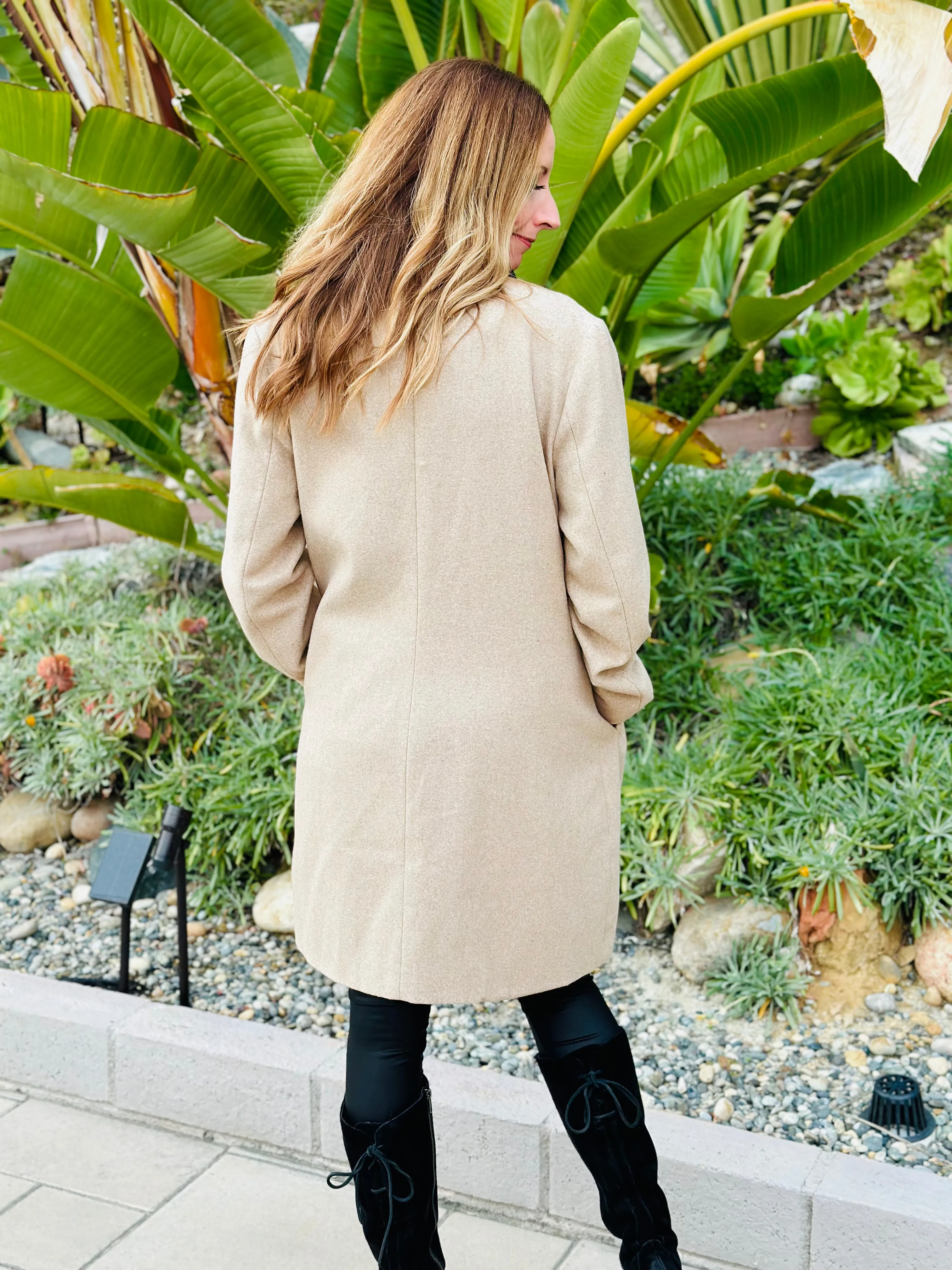 JK11 COLLARLESS COAT