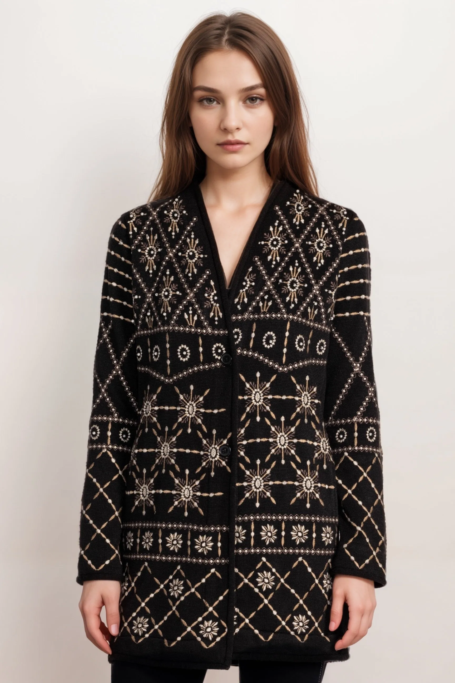 Johnny Was Biya Rhodes Pearl Midi Cardigan B57924-O *
