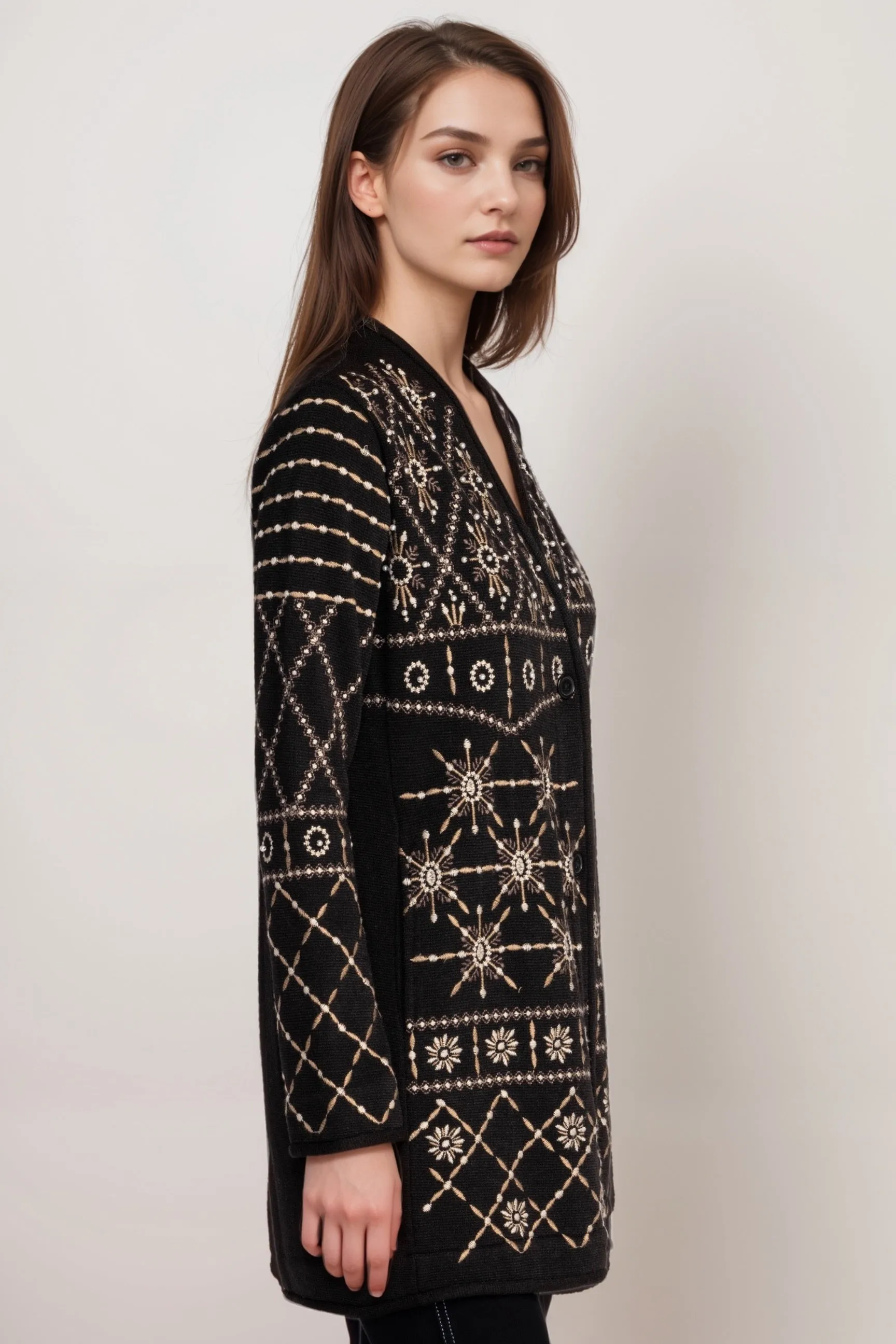 Johnny Was Biya Rhodes Pearl Midi Cardigan B57924-O *