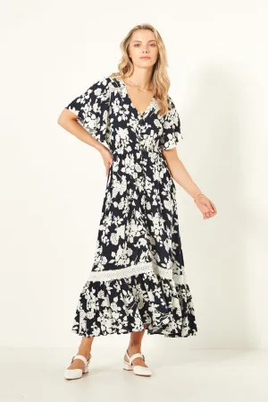 Jolander Dress Navy Floral