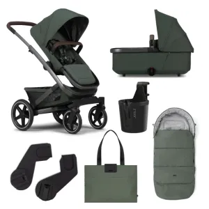 Joolz Geo3 Classic Bundle - Forest Green with Cloud T i-Size Car Seat and Base T