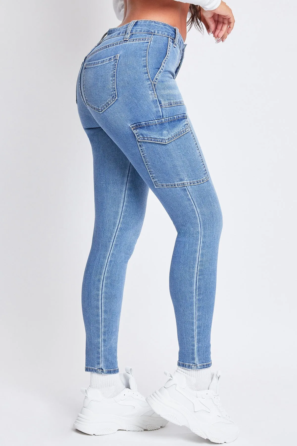 Junior High Rise Skinny Cargo Jeans, Pack of 12