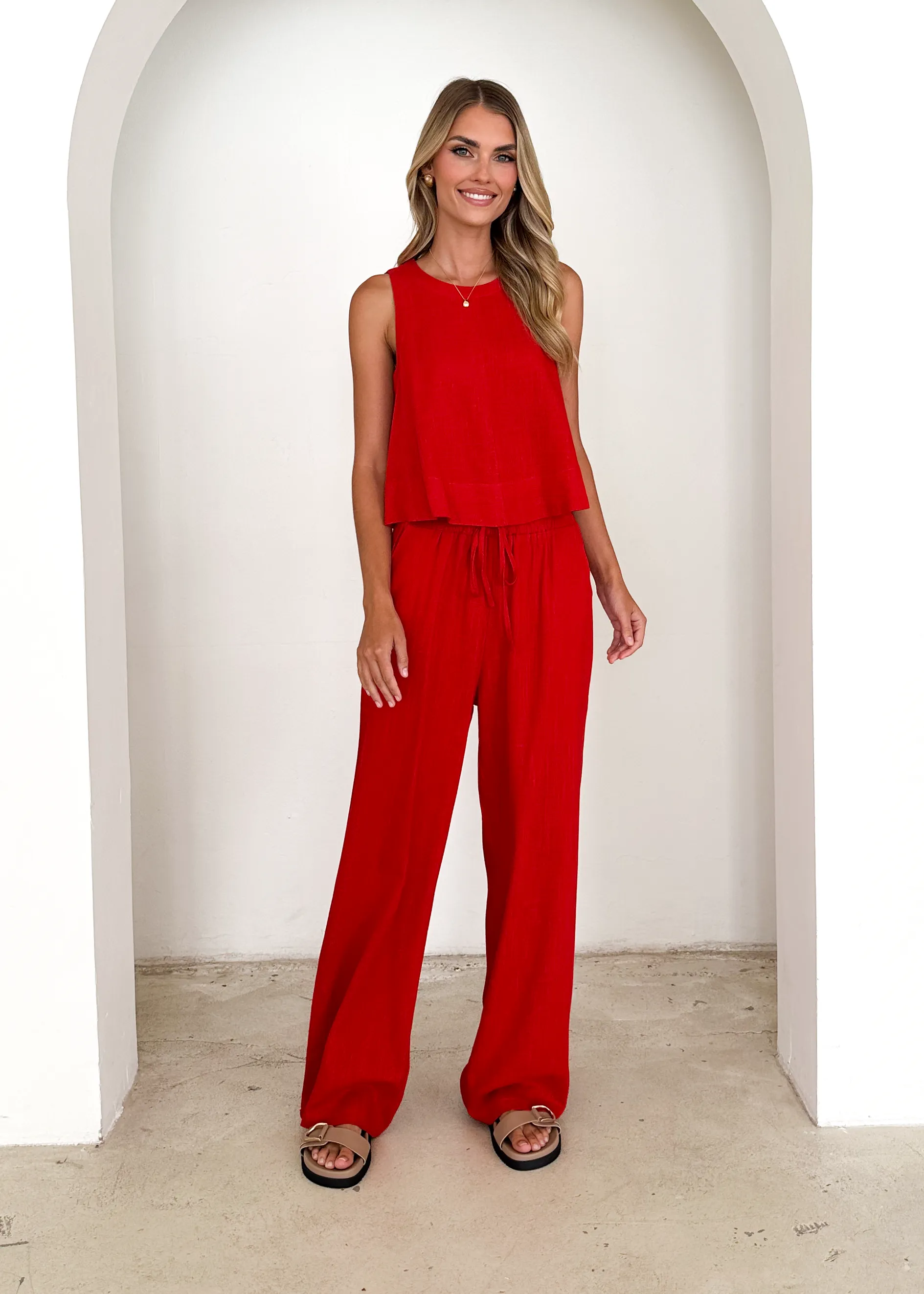 Kinsley Pants - Red