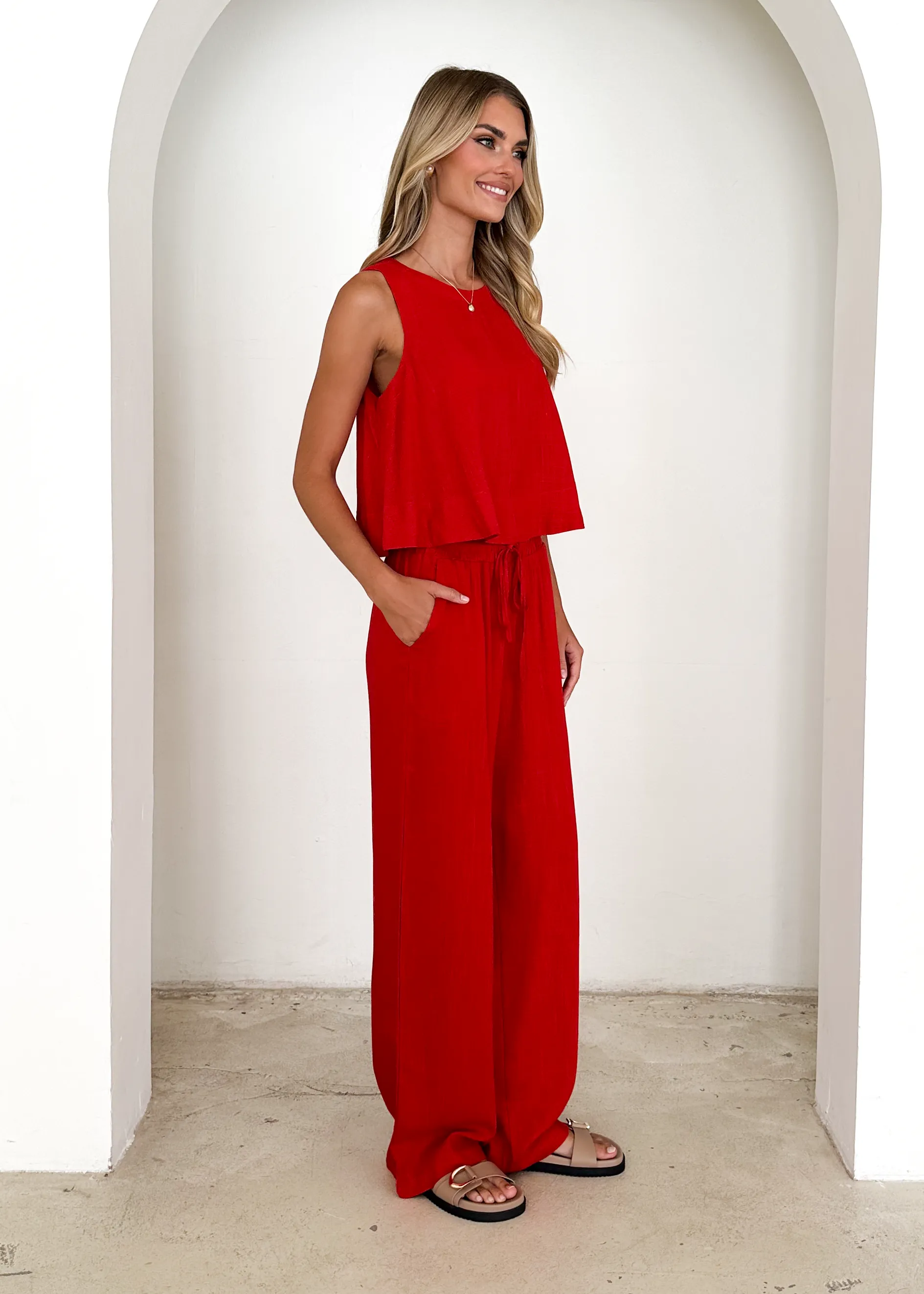 Kinsley Pants - Red