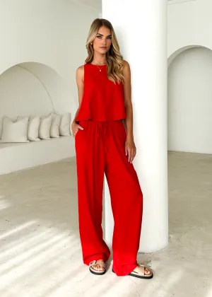 Kinsley Pants - Red