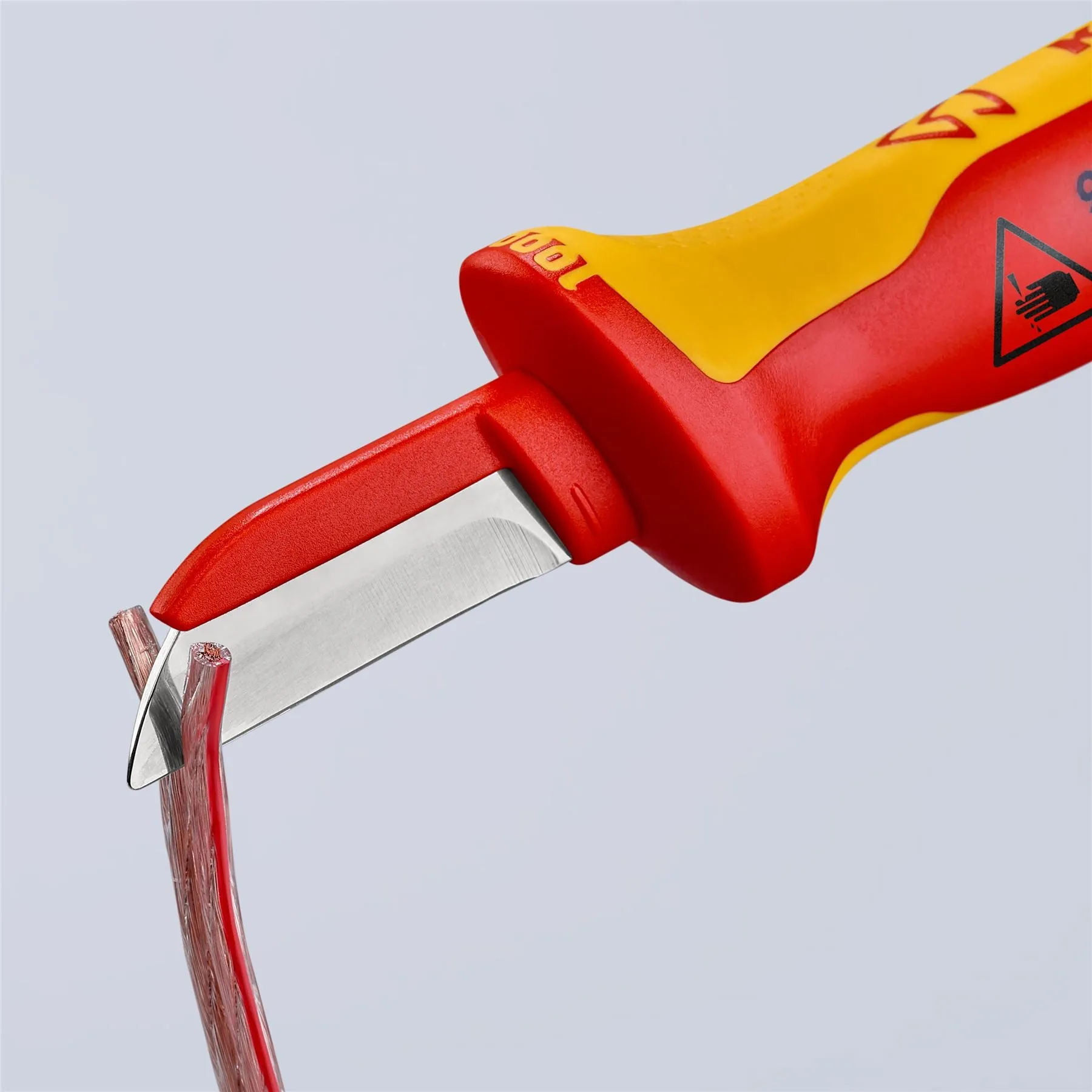 KNIPEX Cable Knife 190mm VDE Insulated Multi Component Handle 50mm Blade Length 98 54 SB