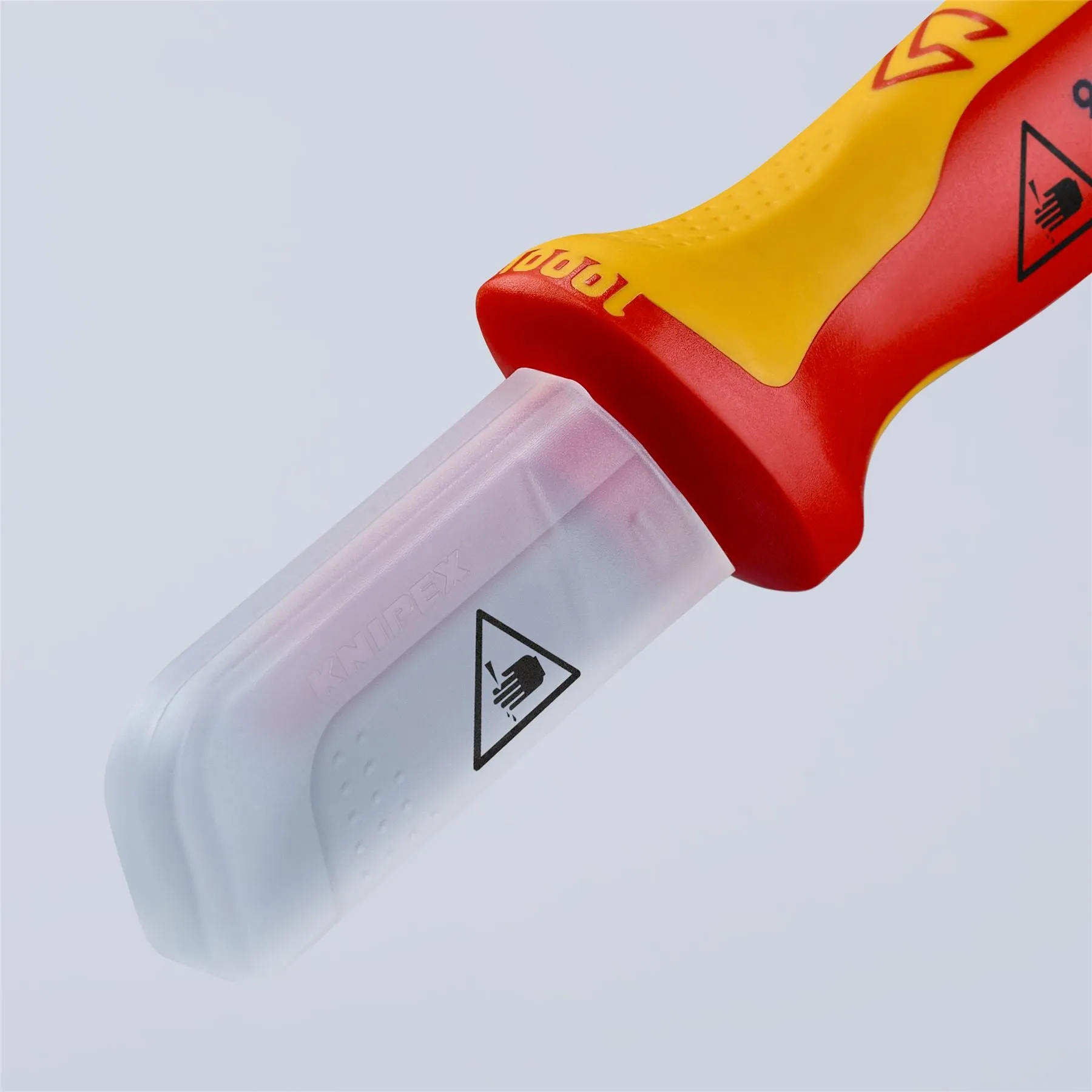 KNIPEX Cable Knife 190mm VDE Insulated Multi Component Handle 50mm Blade Length 98 54 SB