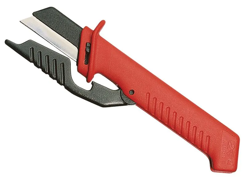 KNIPEX Cable Knife With Hinged Blade Guard