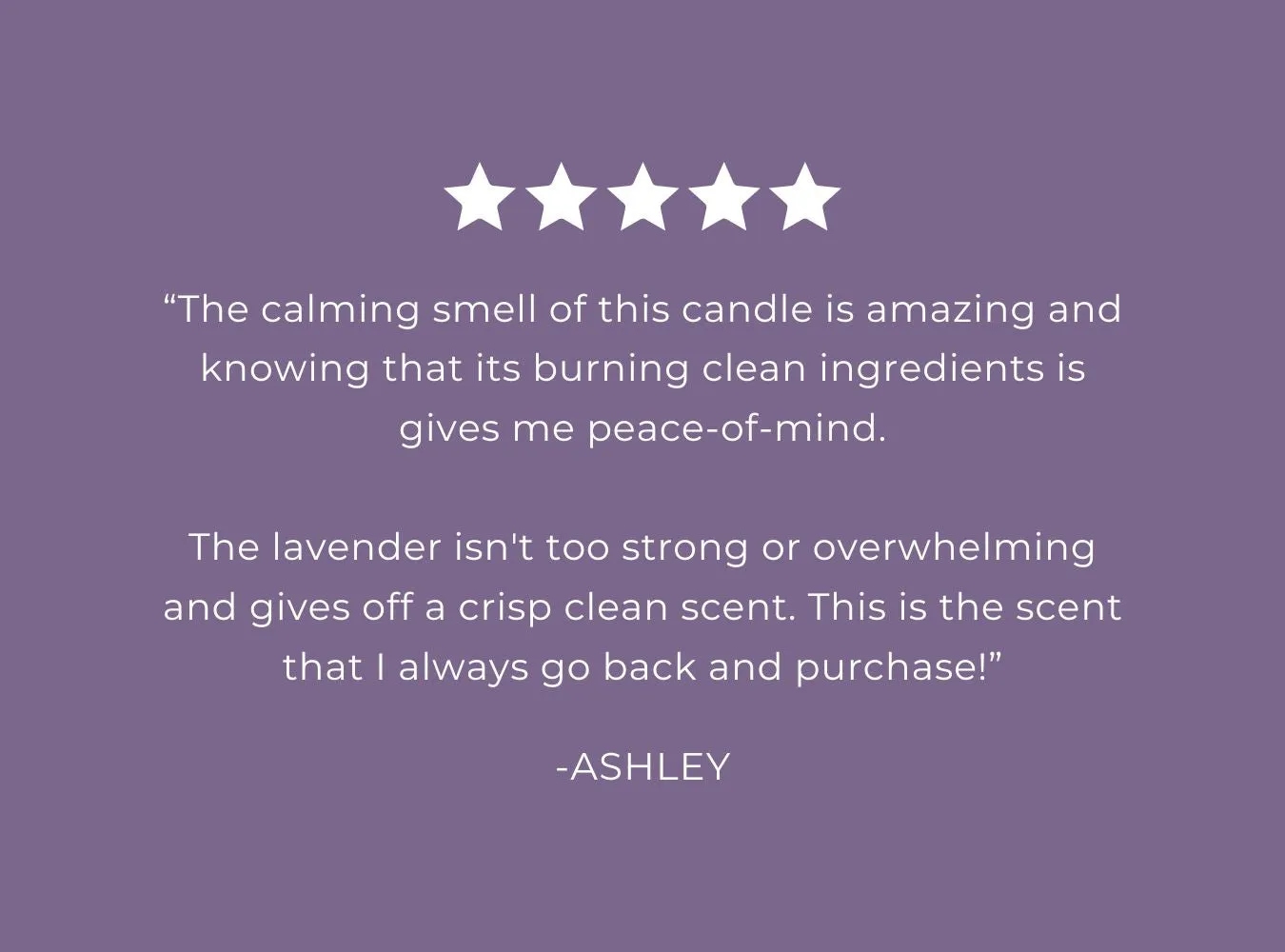 Lavender Blossom Candle