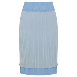 LAYERED SKIRT / BLUE