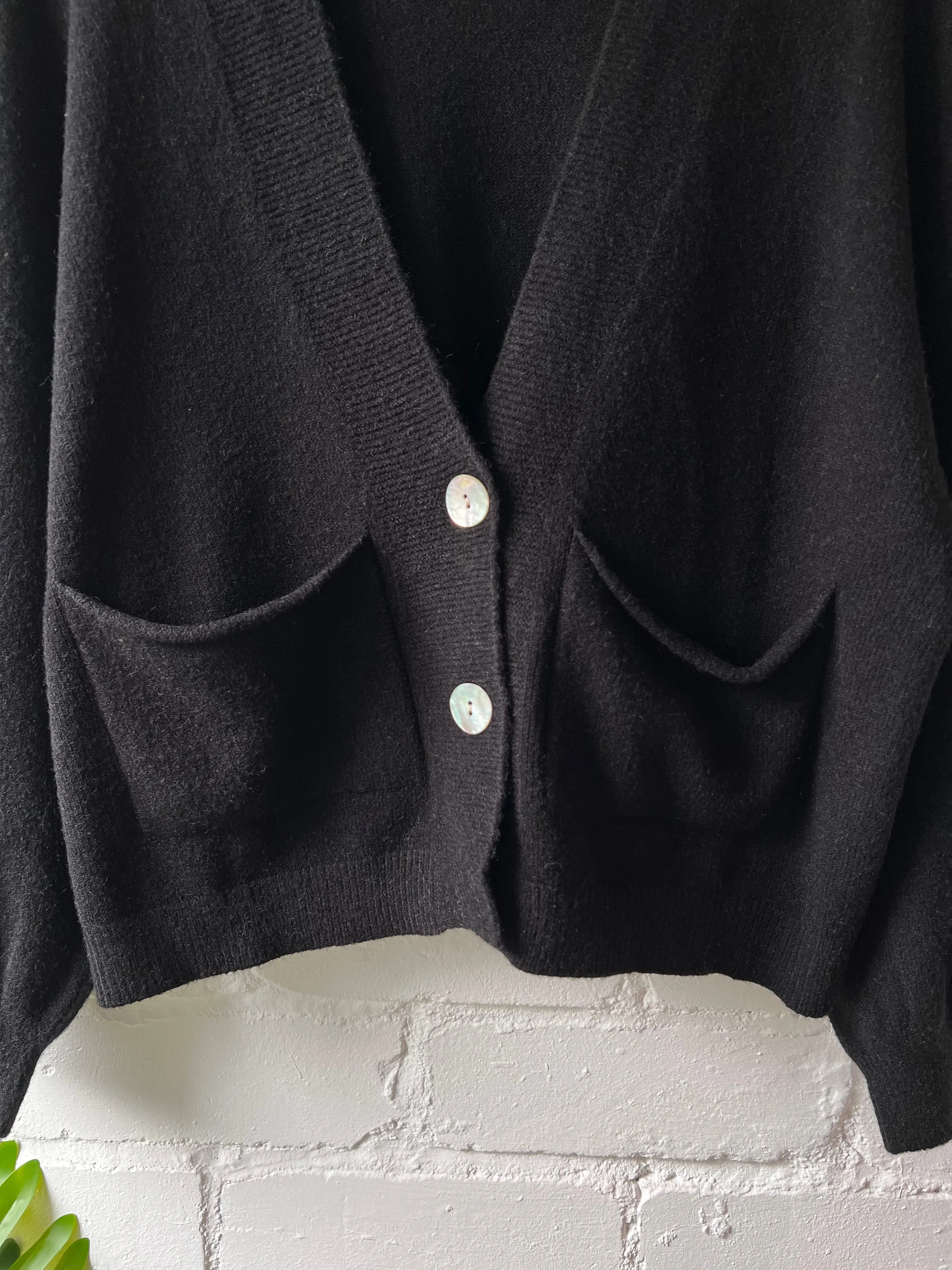 Light Oatmeal 2 Button Cardigan