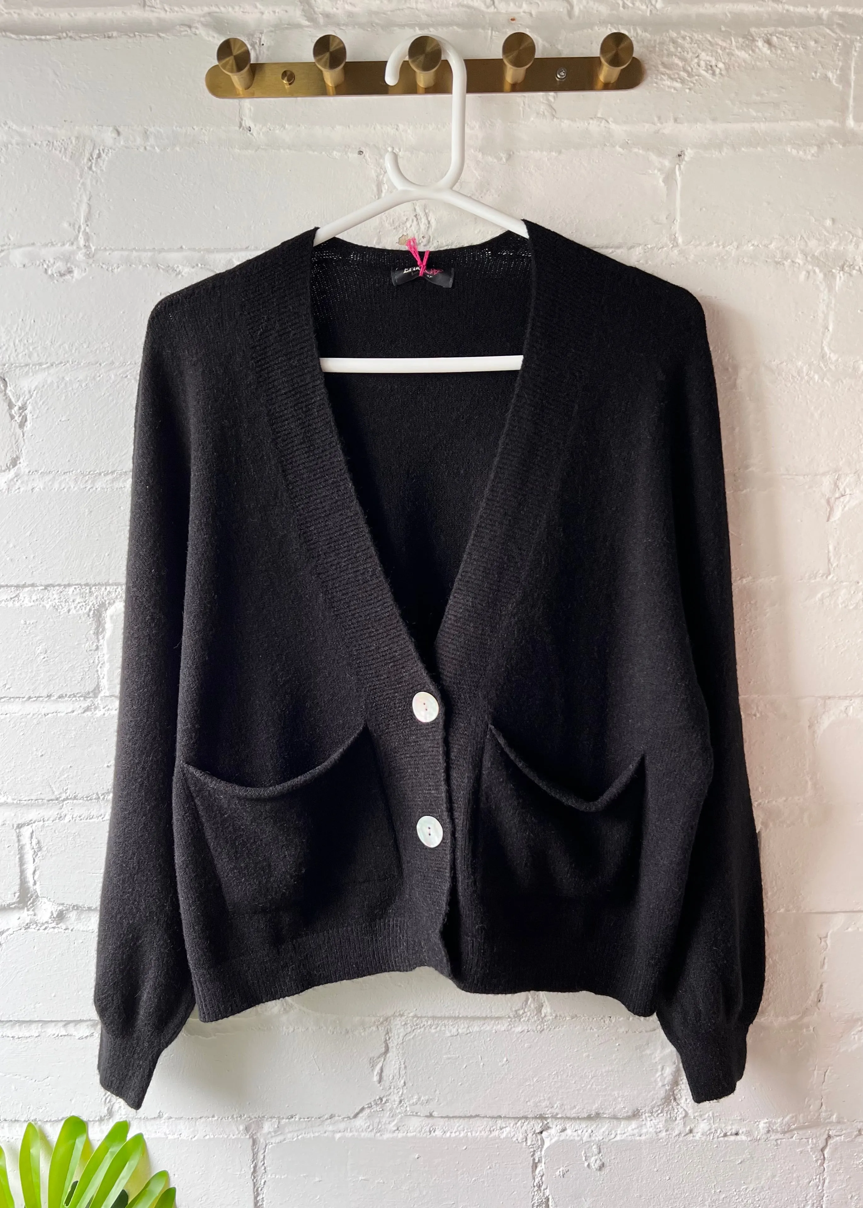 Light Oatmeal 2 Button Cardigan