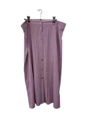 Light Purple Button Up Midi Skirt