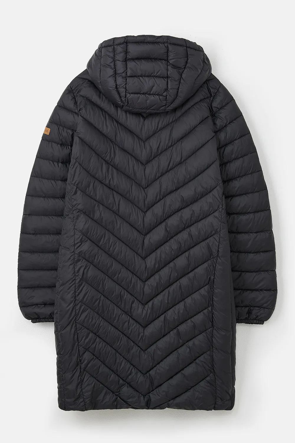 Lighthouse Ladies Water Repellent Insulated Hooded Laurel Mid Length Coat-BLACK