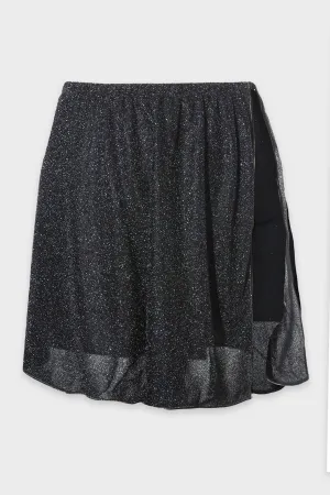 Lumière Ring Skirt in Black