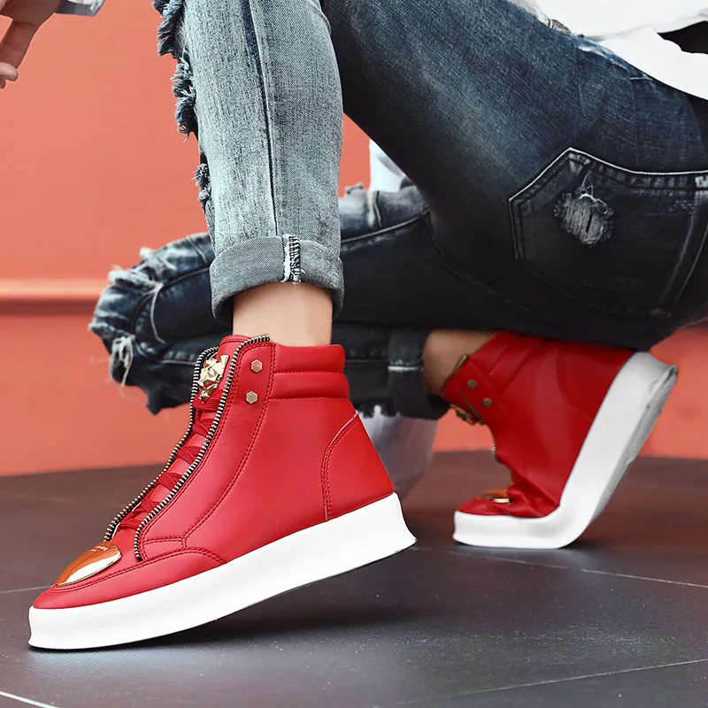 Luxury Red Sneakers Men Flat Hip Hop Sneakers