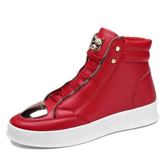 Luxury Red Sneakers Men Flat Hip Hop Sneakers