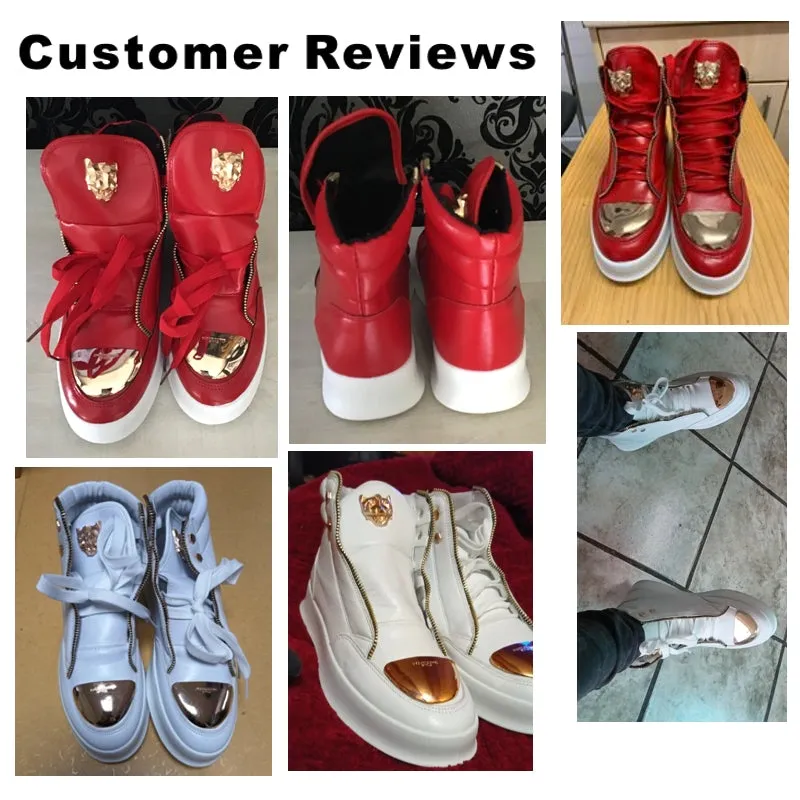 Luxury Red Sneakers Men Flat Hip Hop Sneakers