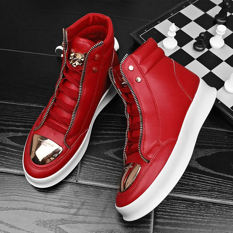 Luxury Red Sneakers Men Flat Hip Hop Sneakers
