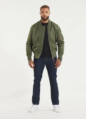 MA-1 Logo Bomber Jacket - Olive