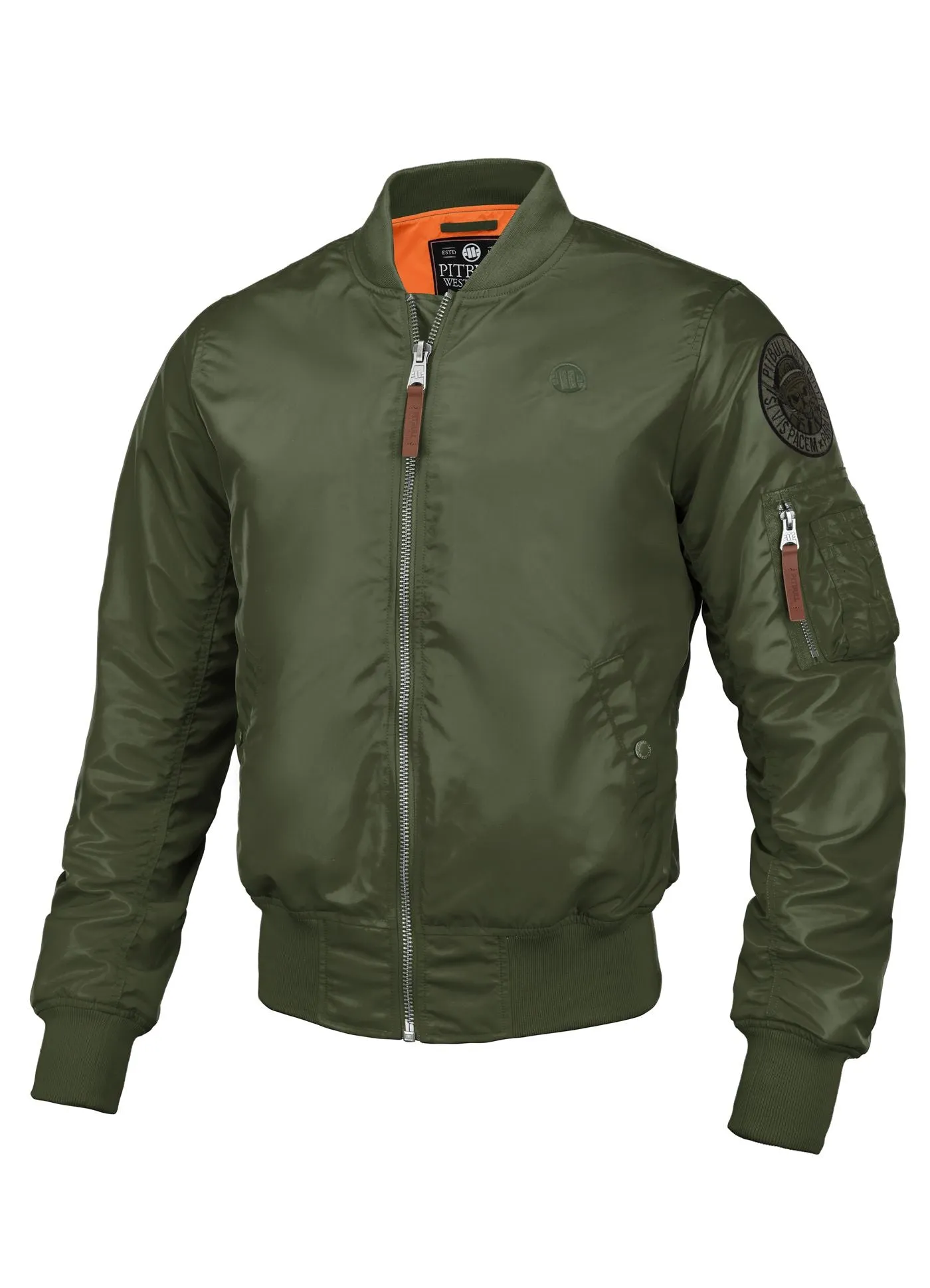 MA-1 Logo Bomber Jacket - Olive