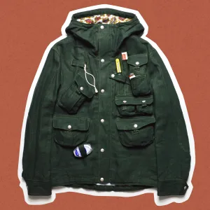 MAN S/S15 Green Linen Cargo Jacket (M)
