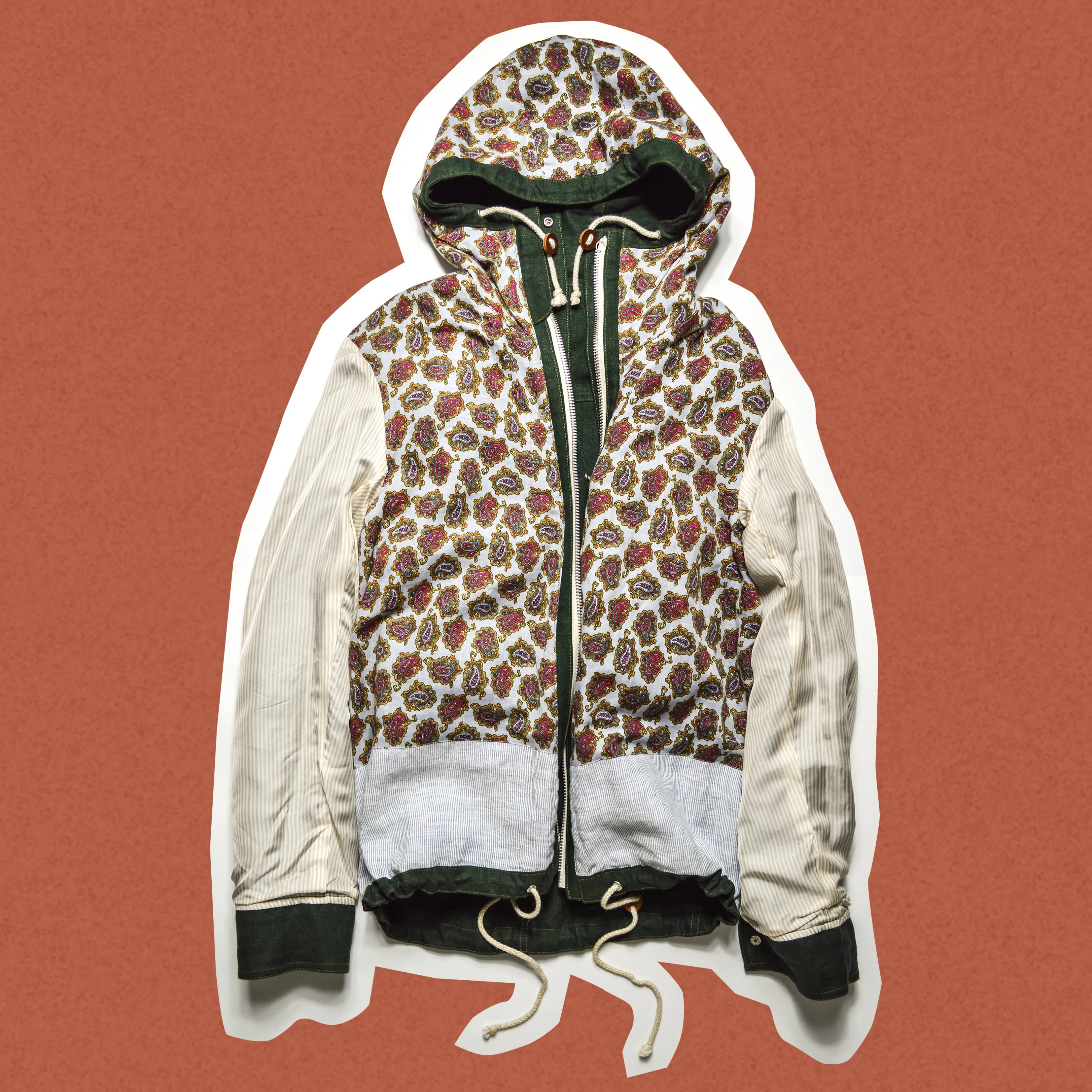 MAN S/S15 Green Linen Cargo Jacket (M)