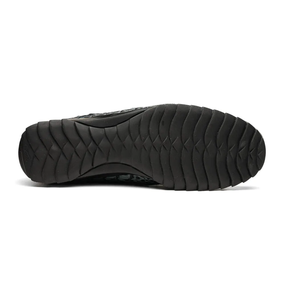 Marco Di Milano Kratos Grey Caiman Crocodile Sneakers