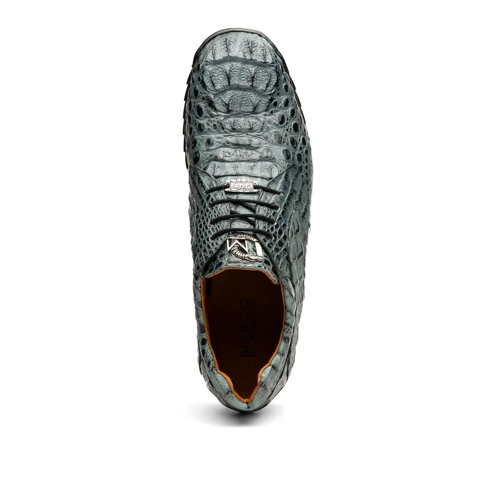 Marco Di Milano Kratos Grey Caiman Crocodile Sneakers