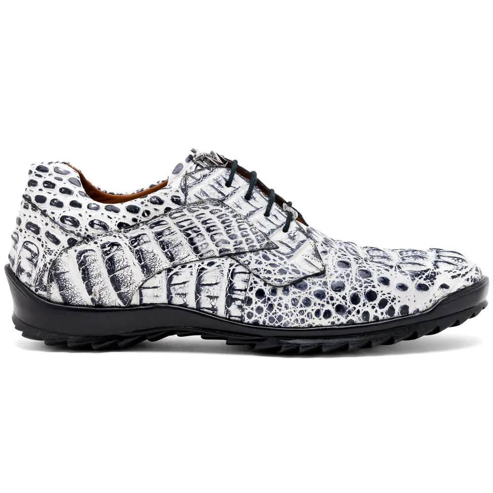 Marco Di Milano Kratos Newspaper Caiman Crocodile Sneakers